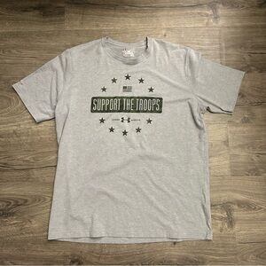 Under Armour Support The Troops Loose Fit Short Sleeve Graphic Shirt Size Xlarge